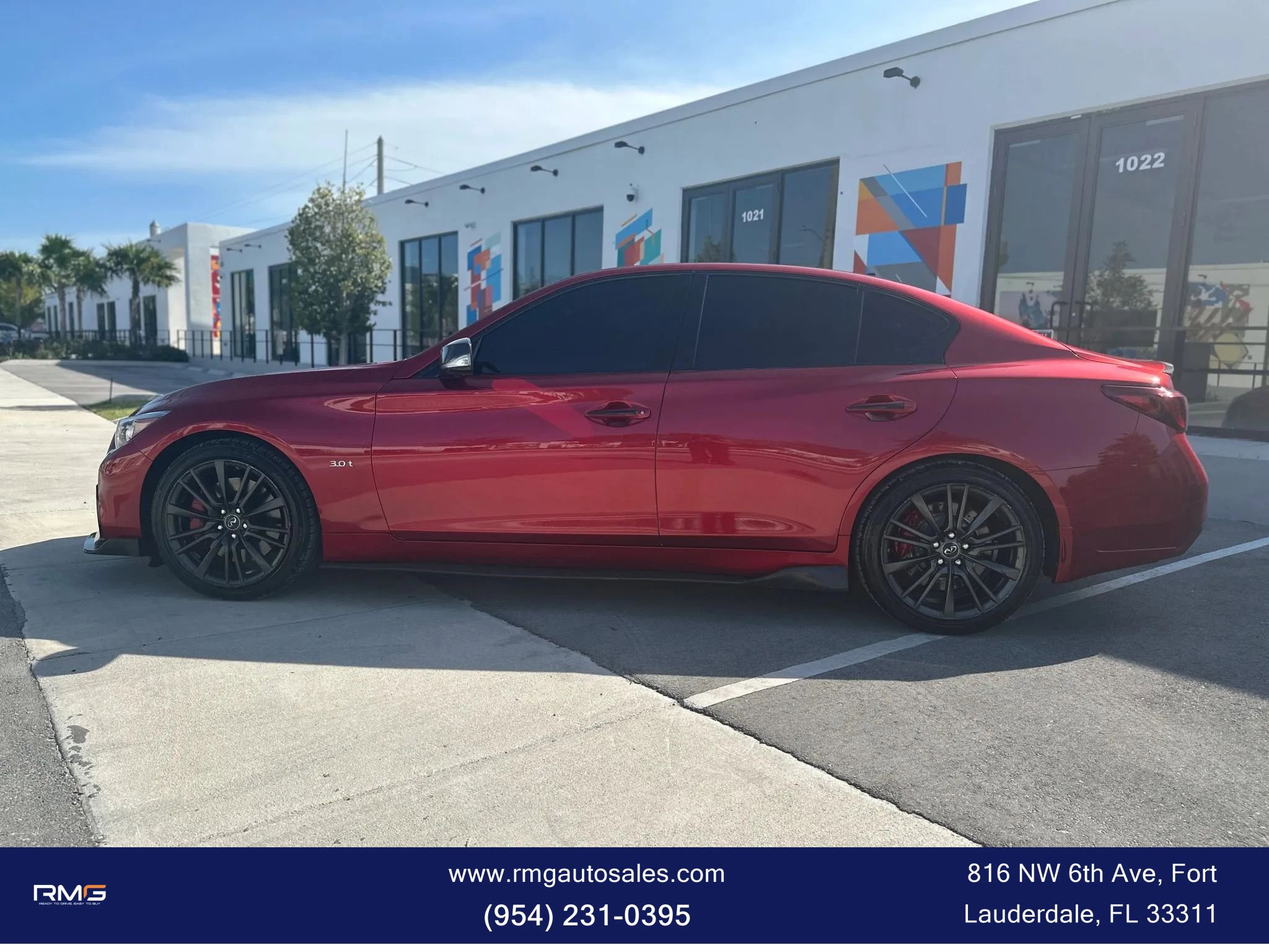 Used 2019 INFINITI Q50 Red Sport 400 w/ Proactive Package AWD/4WD image 8