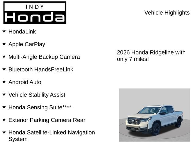 New 2026 Honda Ridgeline Black Edition image 7