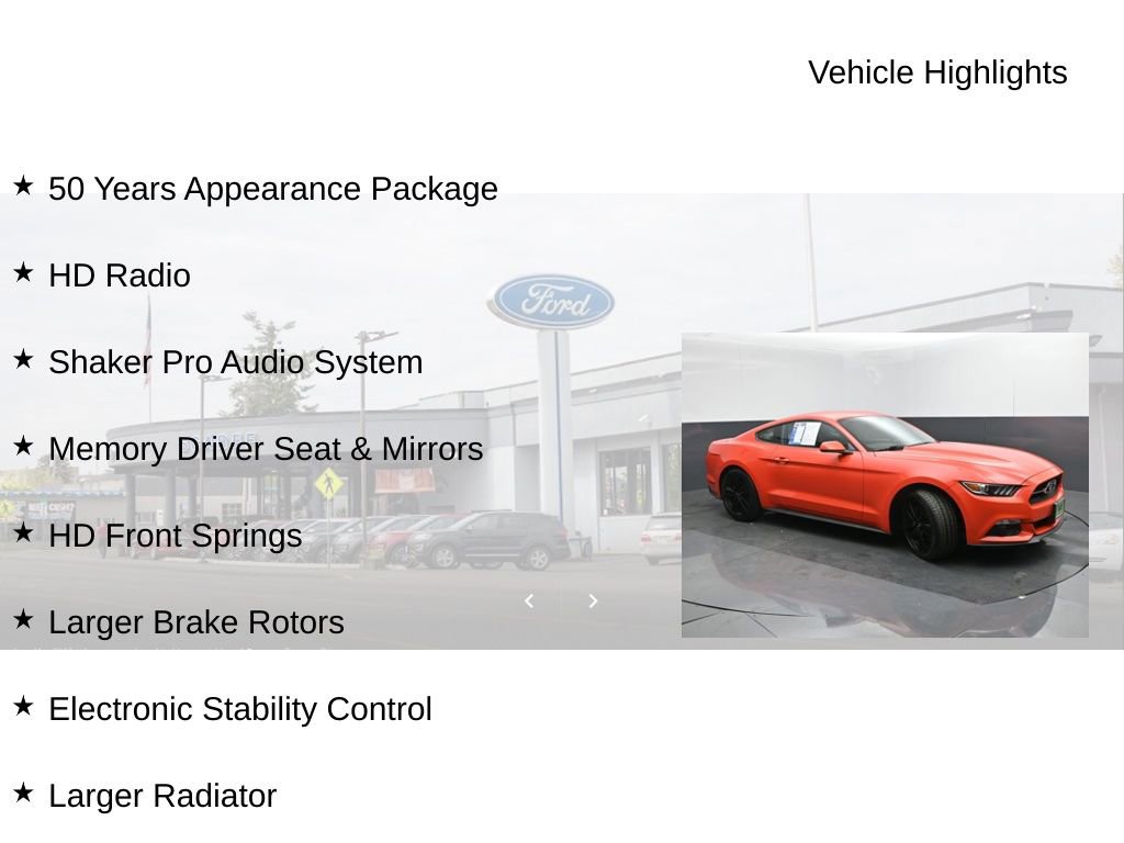 Used 2015 Ford Mustang Premium w/ Ecoboost Performance Package image 20