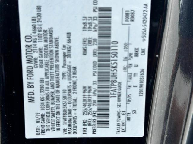 Certified 2019 Ford Mustang Premium w/ Equipment Group 201A RWD image 22