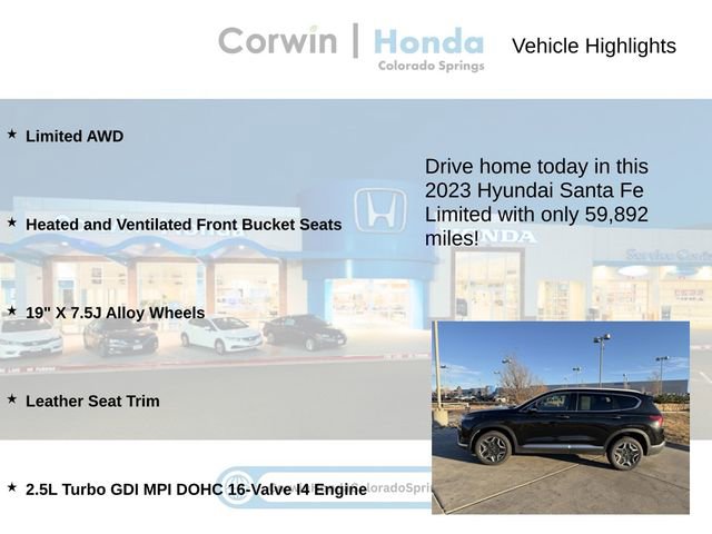 Used 2023 Hyundai Santa Fe Limited image 6