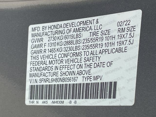 Used 2022 Honda Odyssey Touring image 33