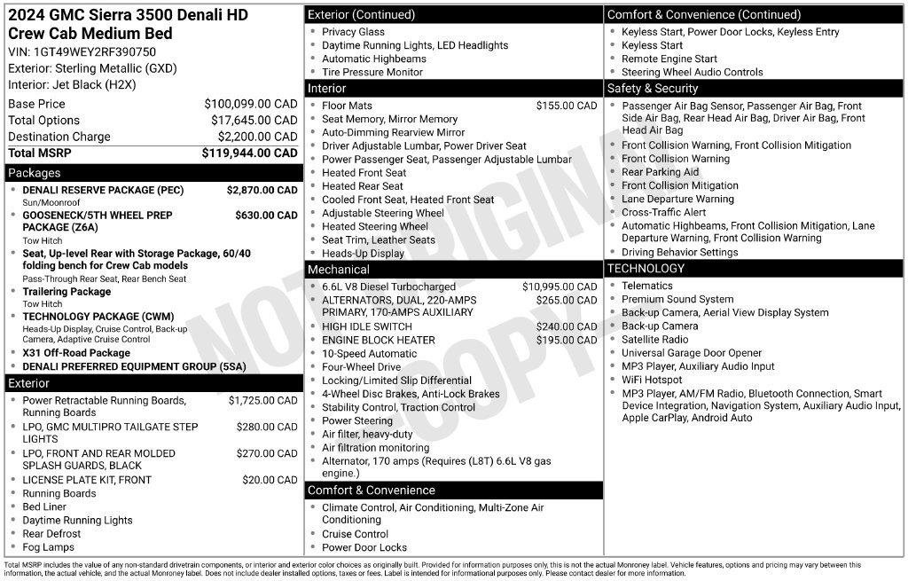 Used 2024 GMC Sierra 3500 Denali w/ Denali Reserve Package AWD/4WD image 31