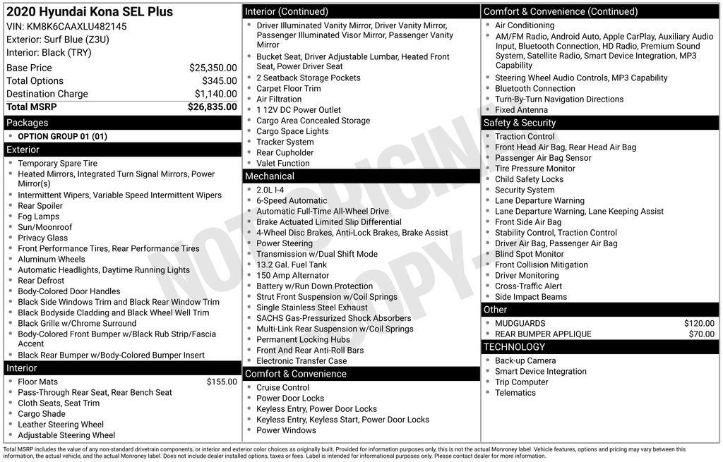 Used 2020 Hyundai Kona SEL Plus image 42