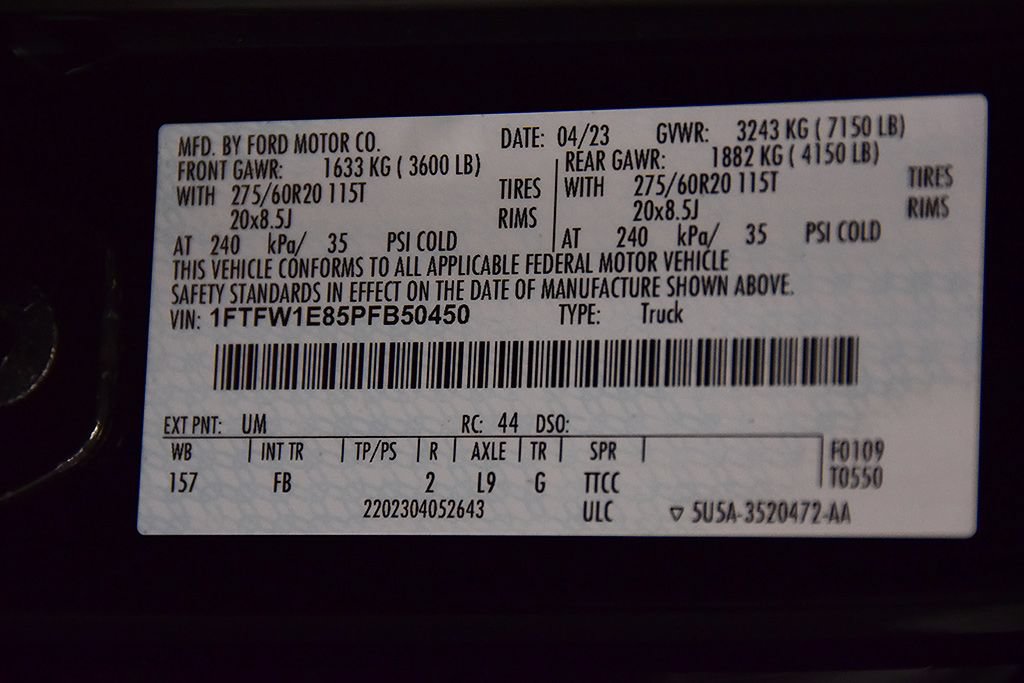 Used 2023 Ford F150 XLT w/ Equipment Group 302A High AWD/4WD image 16