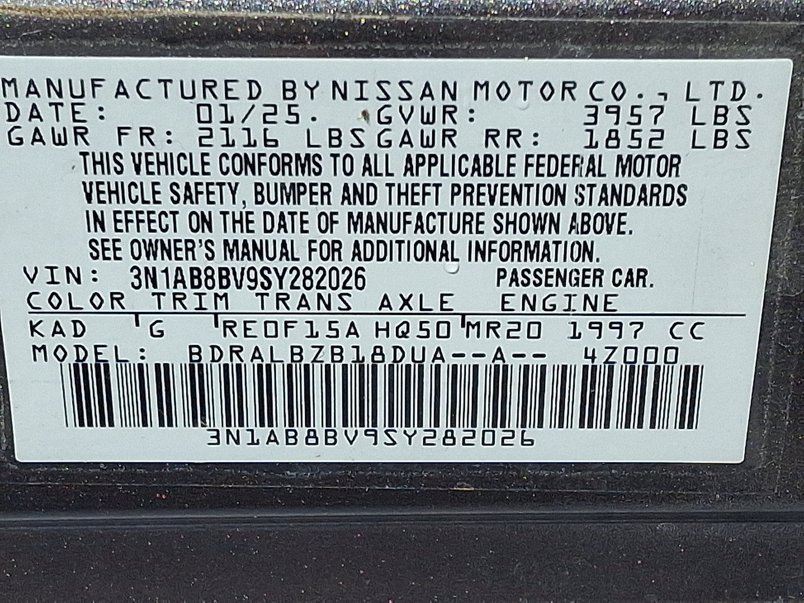 Used 2025 Nissan Sentra S FWD image 28