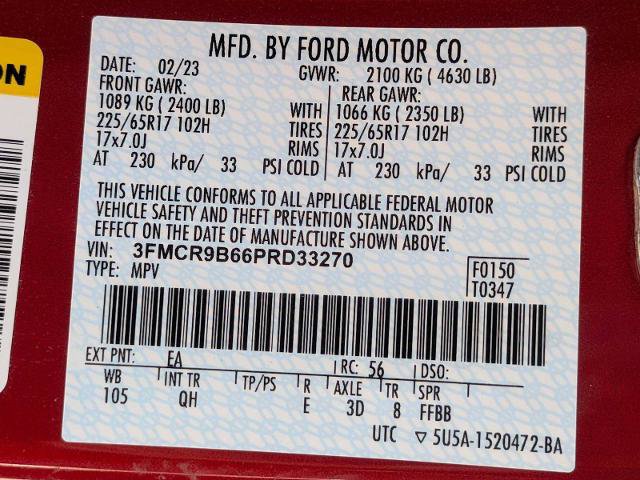 Certified 2023 Ford Bronco Sport Big Bend w/ Convenience Package AWD/4WD image 32