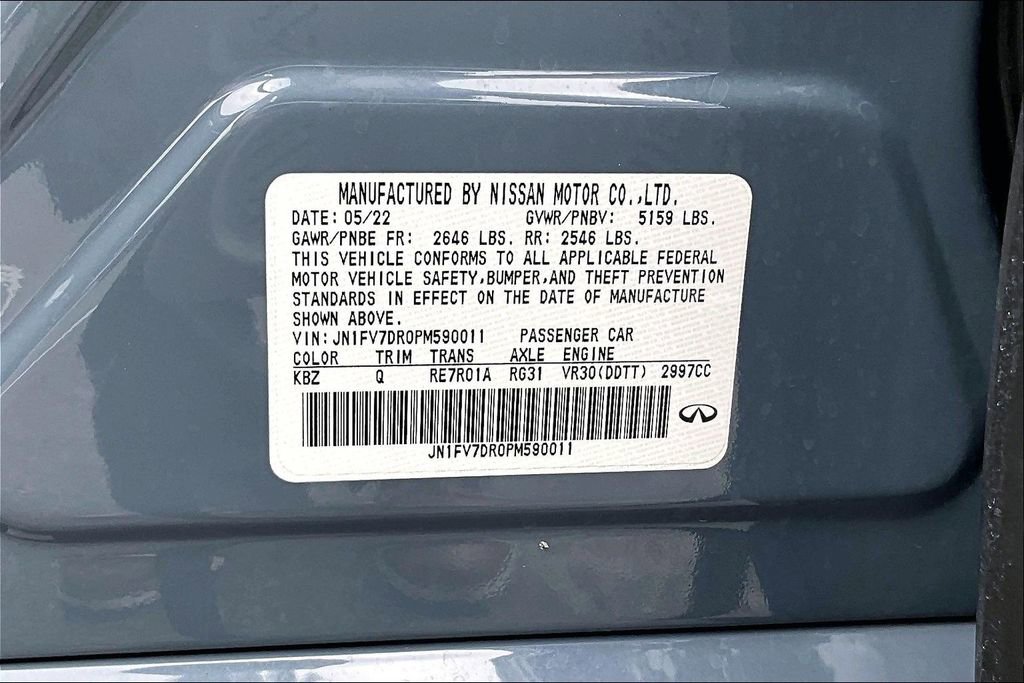 Certified 2023 INFINITI Q50 Red Sport 400 image 45