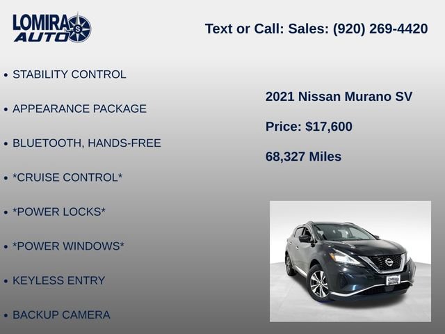 Used 2021 Nissan Murano SV AWD/4WD image 8