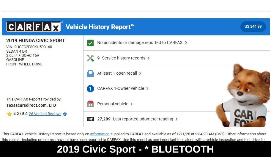 Used 2019 Honda Civic Sport image 9