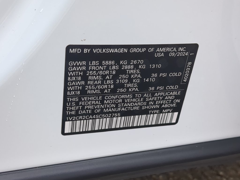 Certified 2025 Volkswagen Atlas Peak Edition SE AWD/4WD image 40