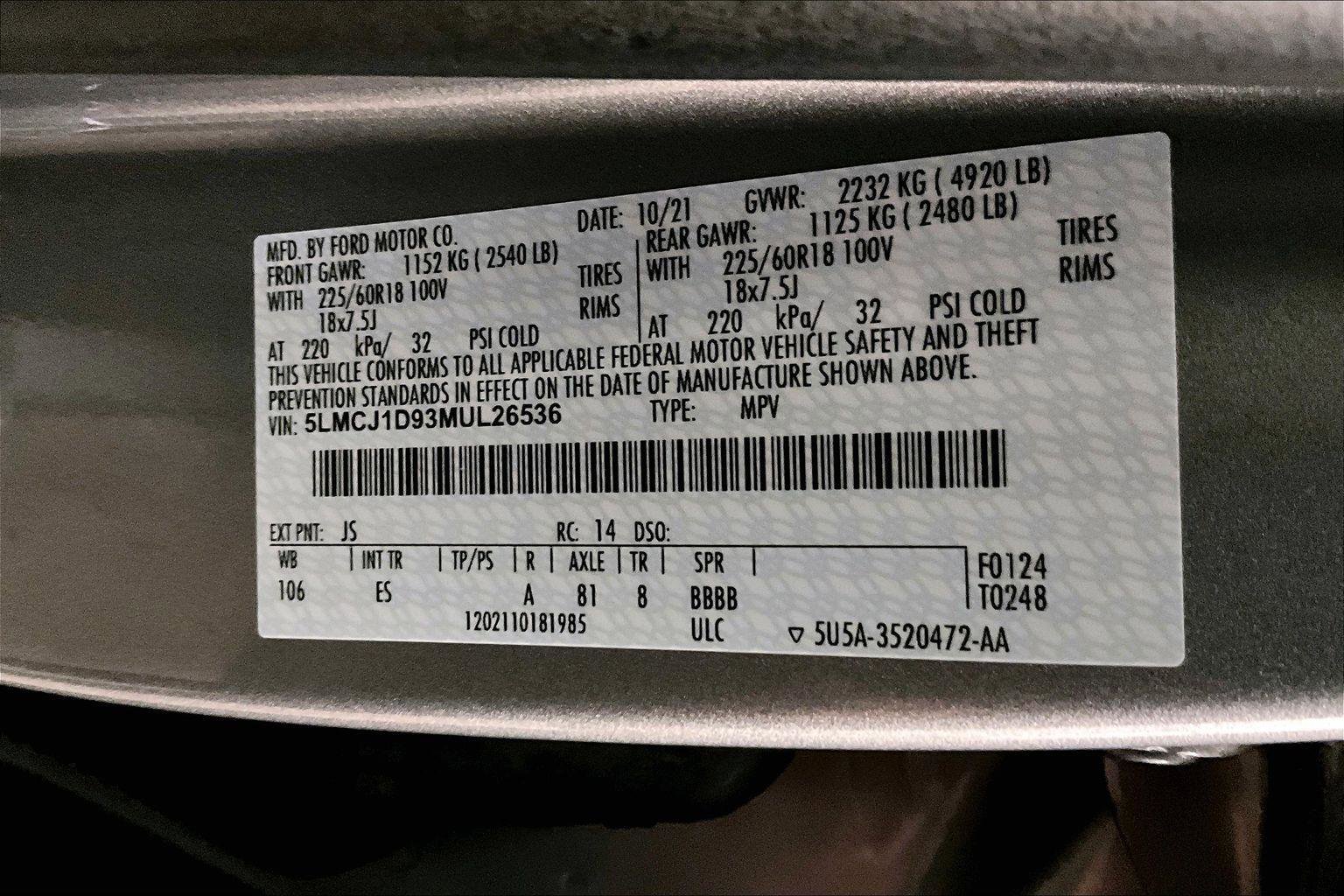 Used 2021 Lincoln Corsair AWD w/ Equipment Group 101A image 33