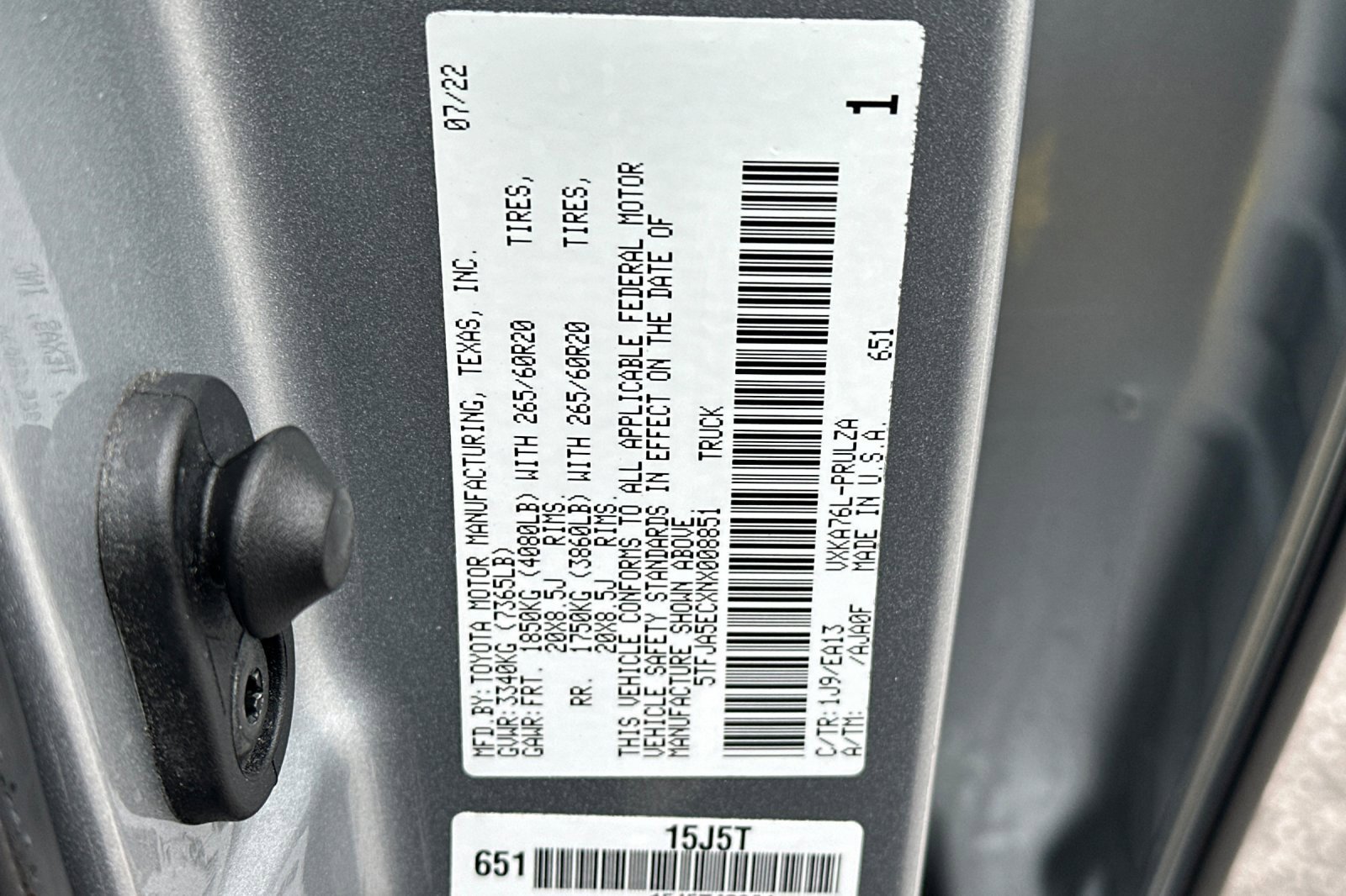 Used 2022 Toyota Tundra Limited w/ TRD Off-Road Package image 31