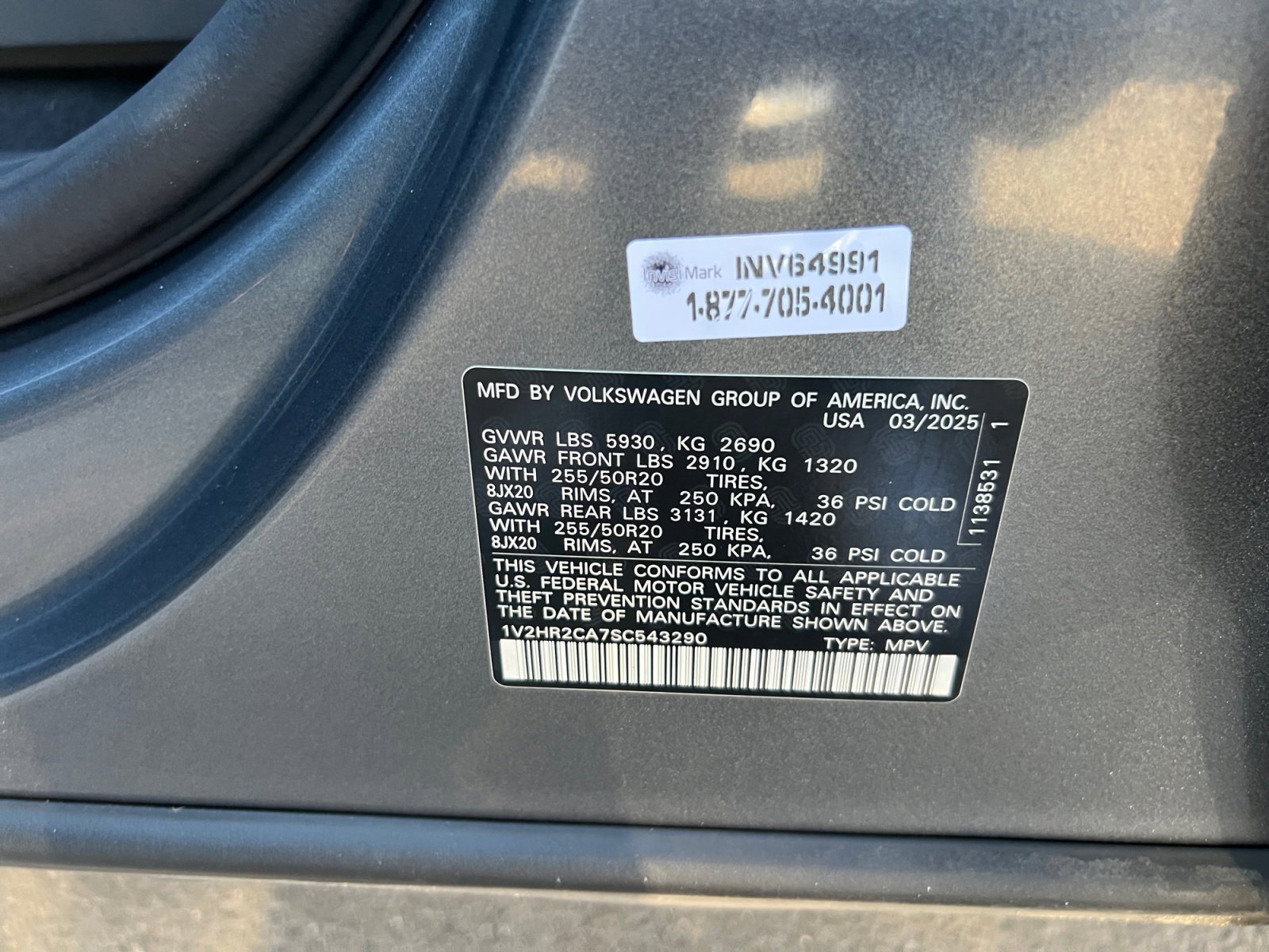 Used 2025 Volkswagen Atlas SE image 22