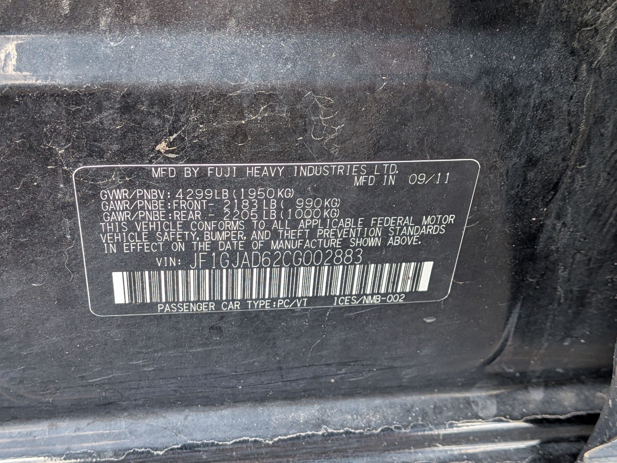 Used 2012 Subaru Impreza 2.0i Premium AWD/4WD image 33