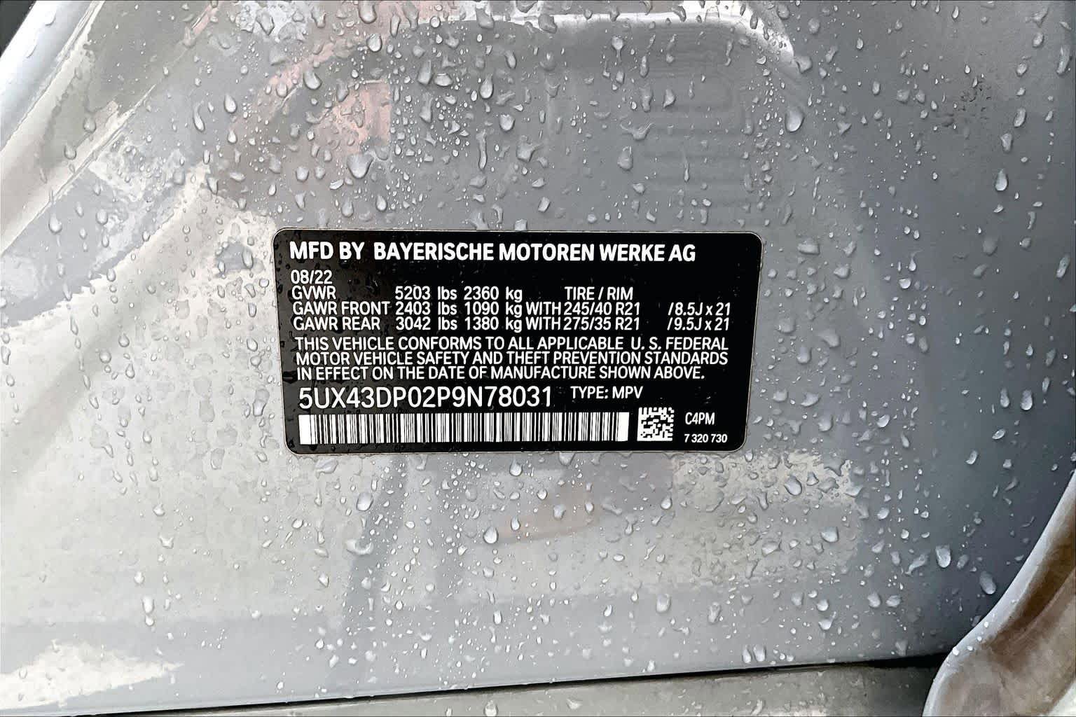 Used 2023 BMW X3 sDrive30i w/ M Sport Package image 35