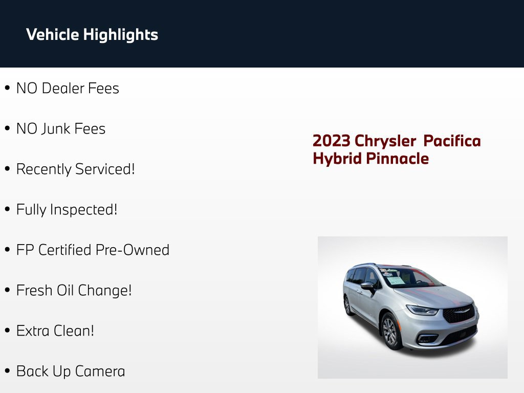 Used 2023 Chrysler Pacifica Pinnacle FWD image 88