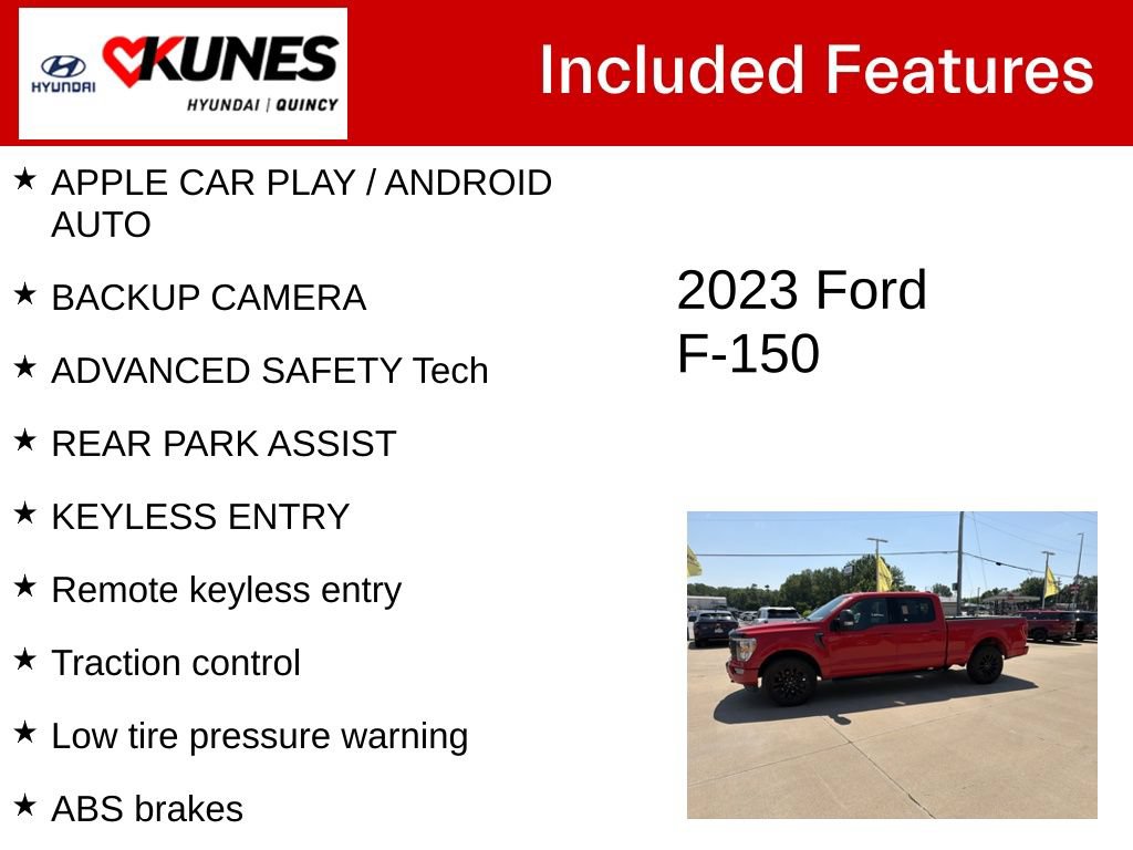 Used 2023 Ford F150 XLT w/ Equipment Group 302A High AWD/4WD image 2
