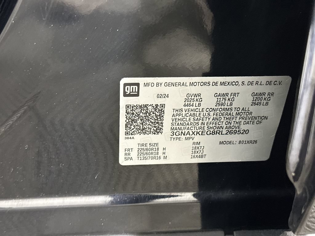 Certified 2024 Chevrolet Equinox LT w/ LPO, Floor Liner Package FWD image 34