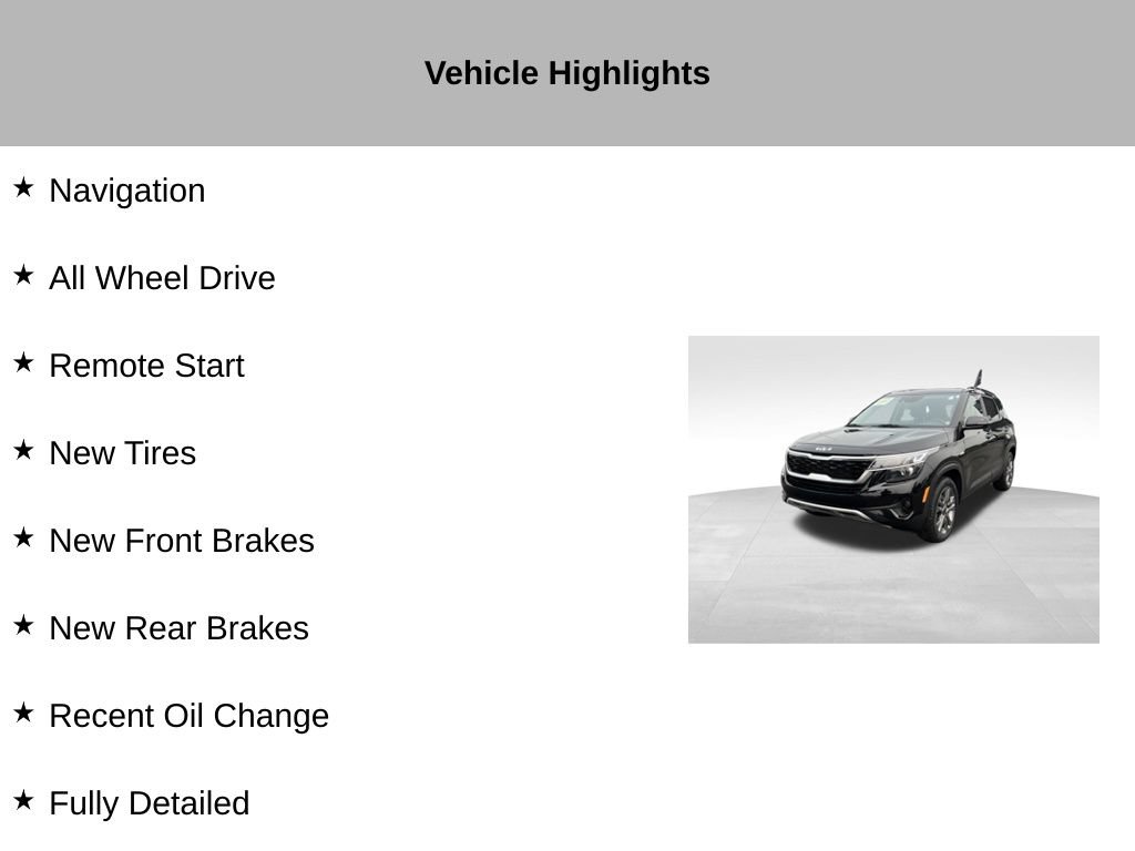 Certified 2023 Kia Seltos S w/ Navigation Package AWD/4WD image 10