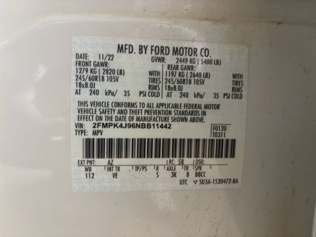 Certified 2022 Ford Edge SEL w/ Convenience Package AWD/4WD image 35
