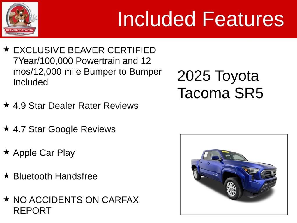 Used 2025 Toyota Tacoma SR5 AWD/4WD image 4