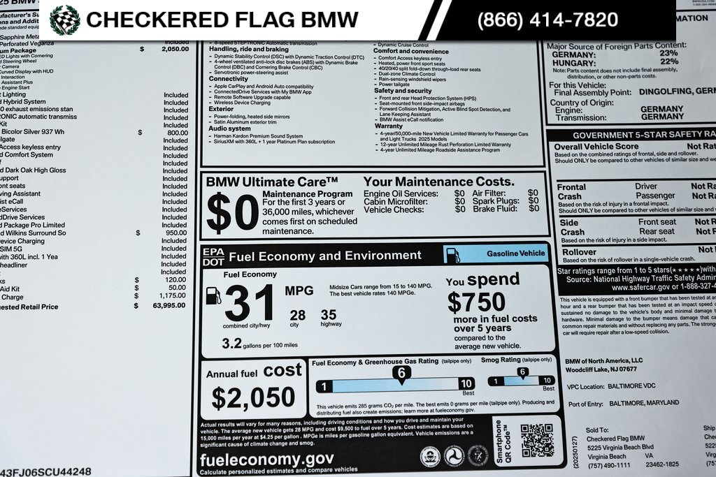 Certified 2025 BMW 530i w/ Premium Package image 41