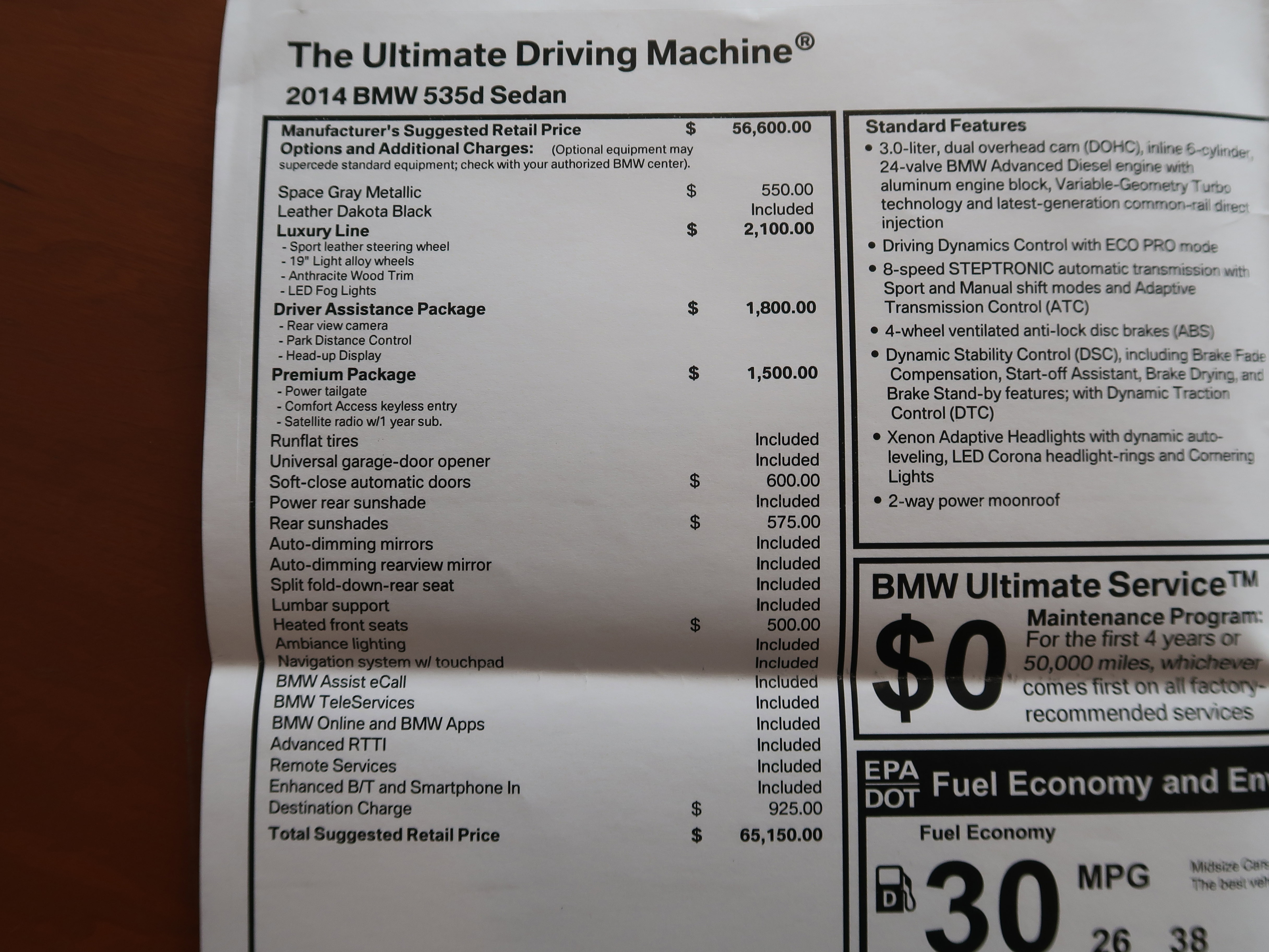 Used 2014 BMW 535d Sedan RWD image 28