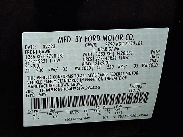 Used 2023 Ford Explorer Platinum w/ Technology Package image 28