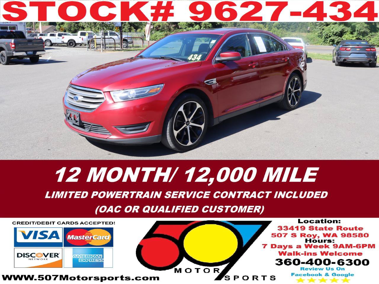 Used 2015 Ford Taurus SEL w/ Equipment Group 201A AWD/4WD image 2