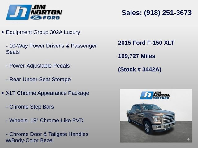 Used 2015 Ford F150 XLT w/ Equipment Group 302A Luxury image 15