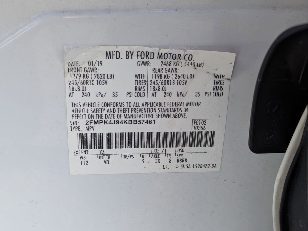 Used 2019 Ford Edge SEL w/ Equipment Group 201A AWD/4WD image 37