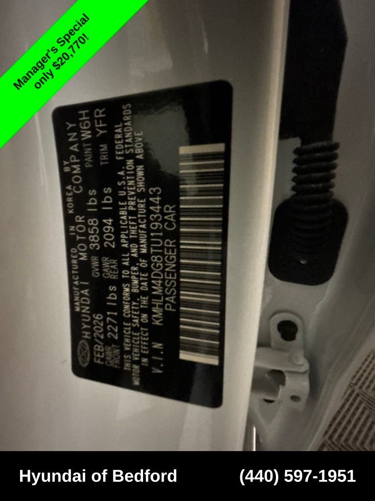 Certified 2026 Hyundai Elantra Sport FWD image 22