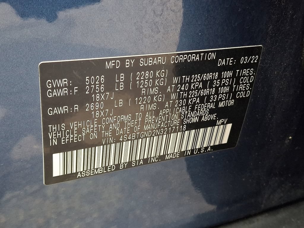 Used 2022 Subaru Outback Limited XT w/ Tech Package 3 AWD/4WD image 29