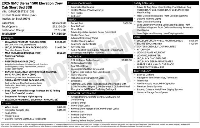 New 2026 GMC Sierra 1500 Elevation w/ Elevation Premium Package AWD/4WD image 34