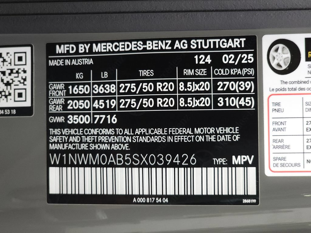 Certified 2025 Mercedes-Benz G 580 w/ Manufactur Interior Package image 37