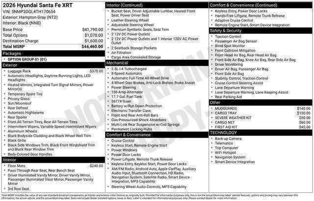 New 2026 Hyundai Santa Fe XRT AWD/4WD image 27