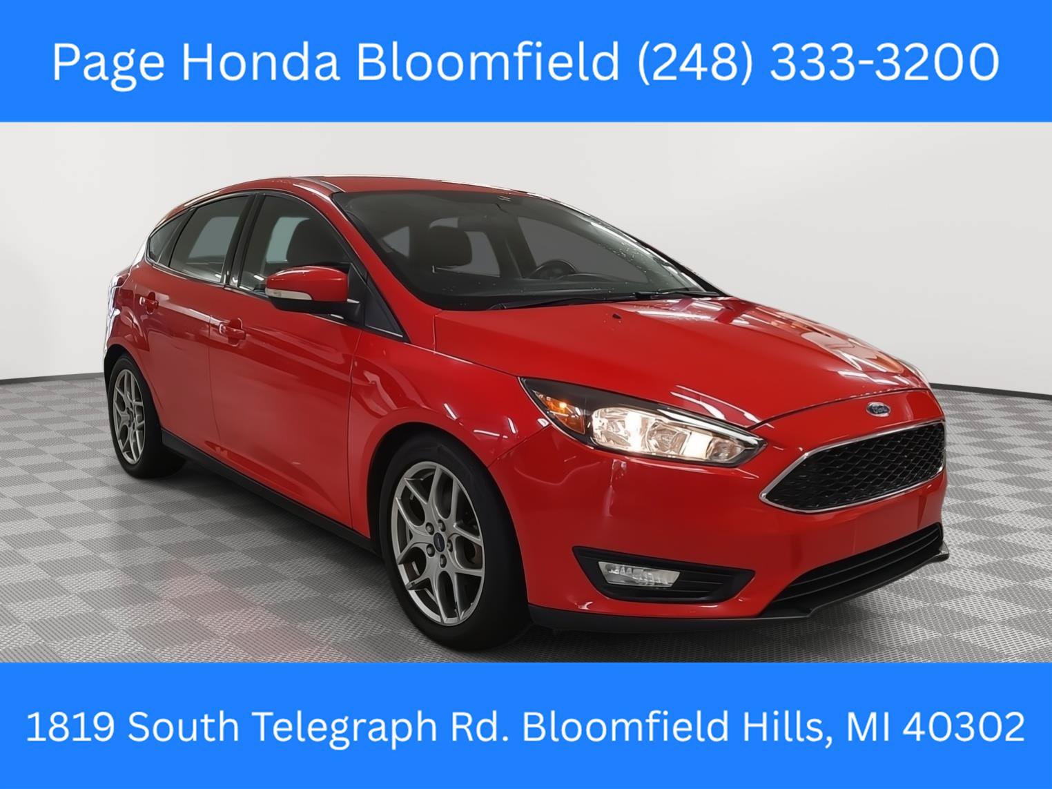 Used 2015 Ford Focus SE w/ Equipment Group 201A FWD image 1