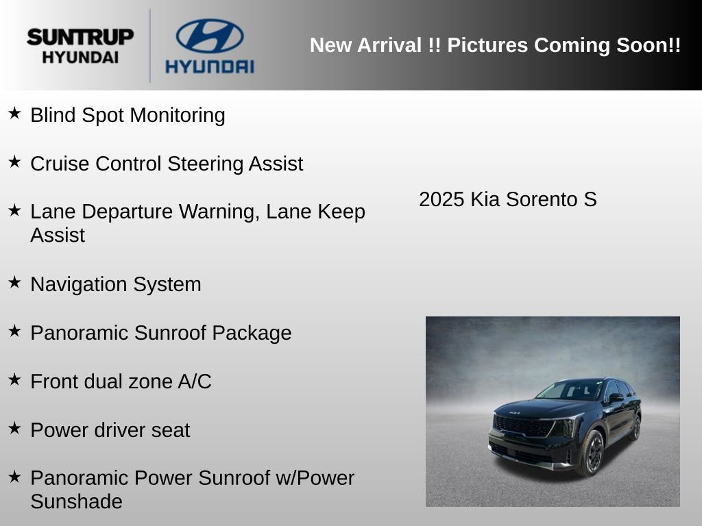 Used 2025 Kia Sorento S w/ Panoramic Sunroof Package FWD image 5