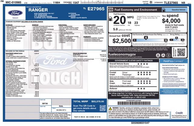 New 2026 Ford Ranger XLT AWD/4WD image 23