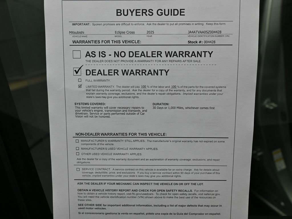Used 2025 Mitsubishi Eclipse Cross LE image 33