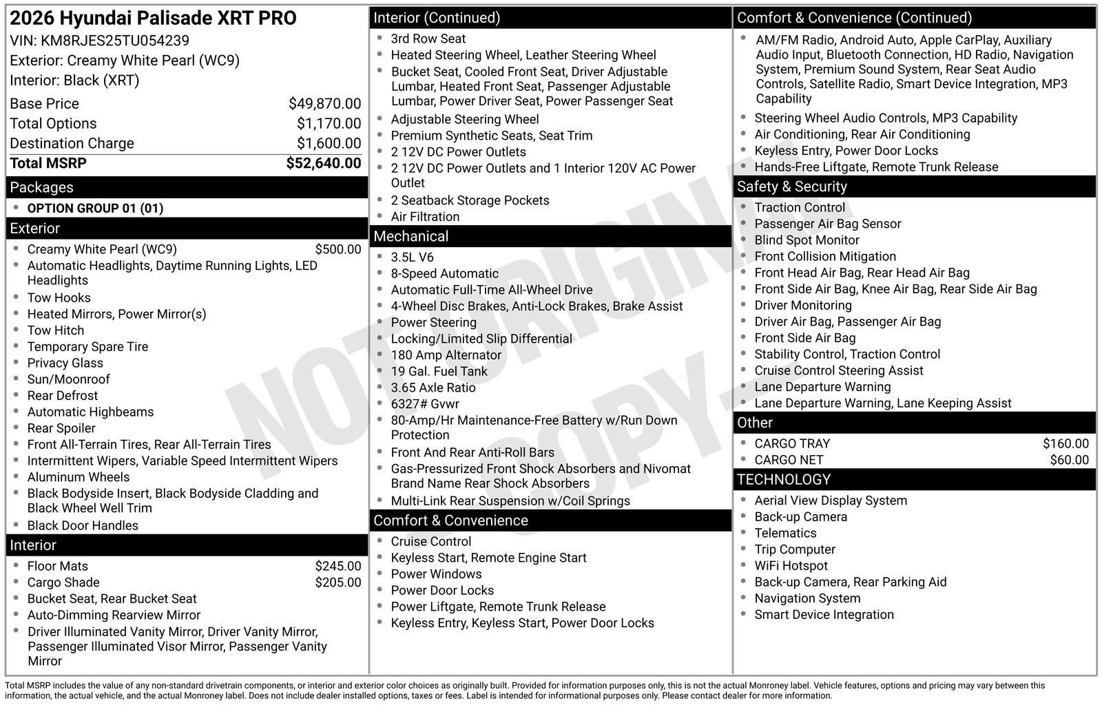 New 2026 Hyundai Palisade XRT Pro AWD/4WD image 4