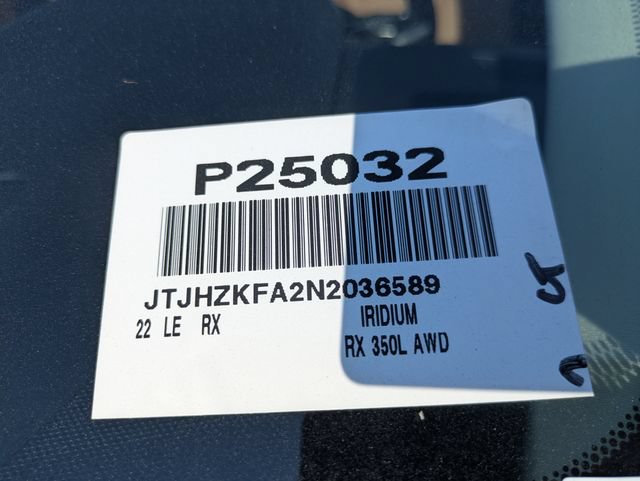 Used 2022 Lexus RX 350L Premium w/ Premium Package AWD/4WD image 39