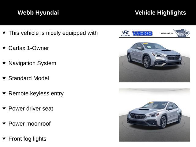 Used 2022 Subaru WRX GT AWD/4WD image 4