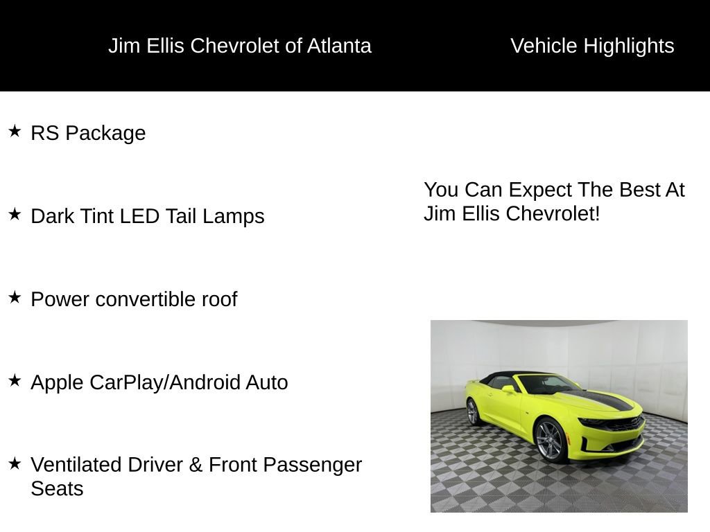 Certified 2021 Chevrolet Camaro LT w/ RS Package image 5