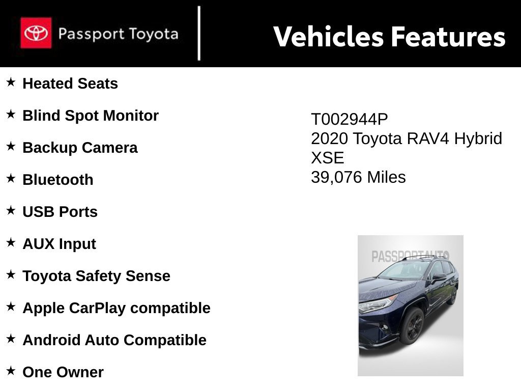 Used 2020 Toyota RAV4 XSE AWD/4WD image 8