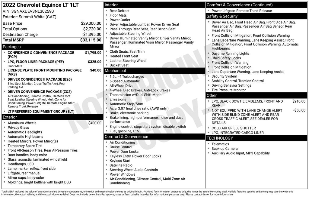 Used 2022 Chevrolet Equinox LT image 42