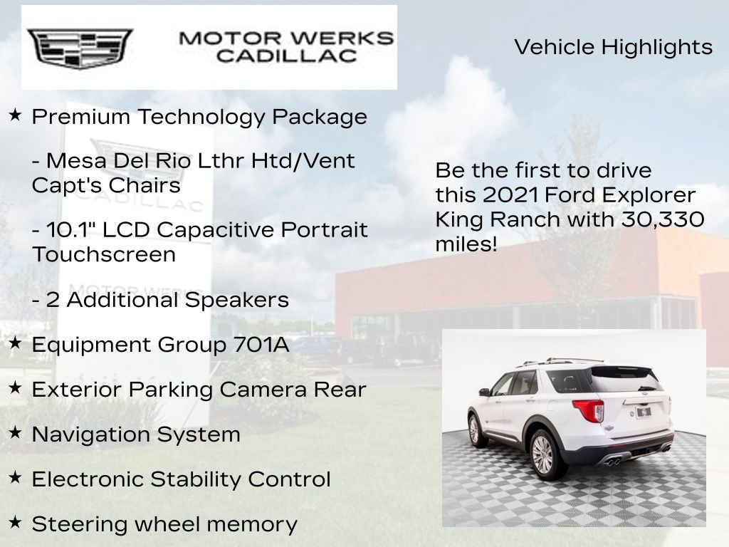 Used 2021 Ford Explorer King Ranch w/ Premium Technology Package image 14