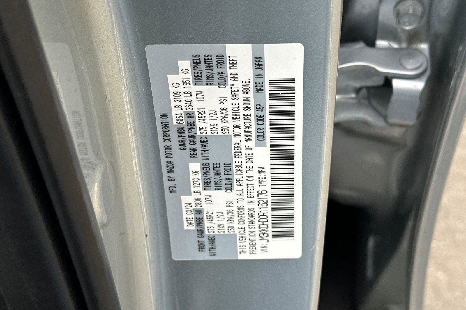 Certified 2024 MAZDA CX-90 3.3 Turbo w/ Premium Package image 33