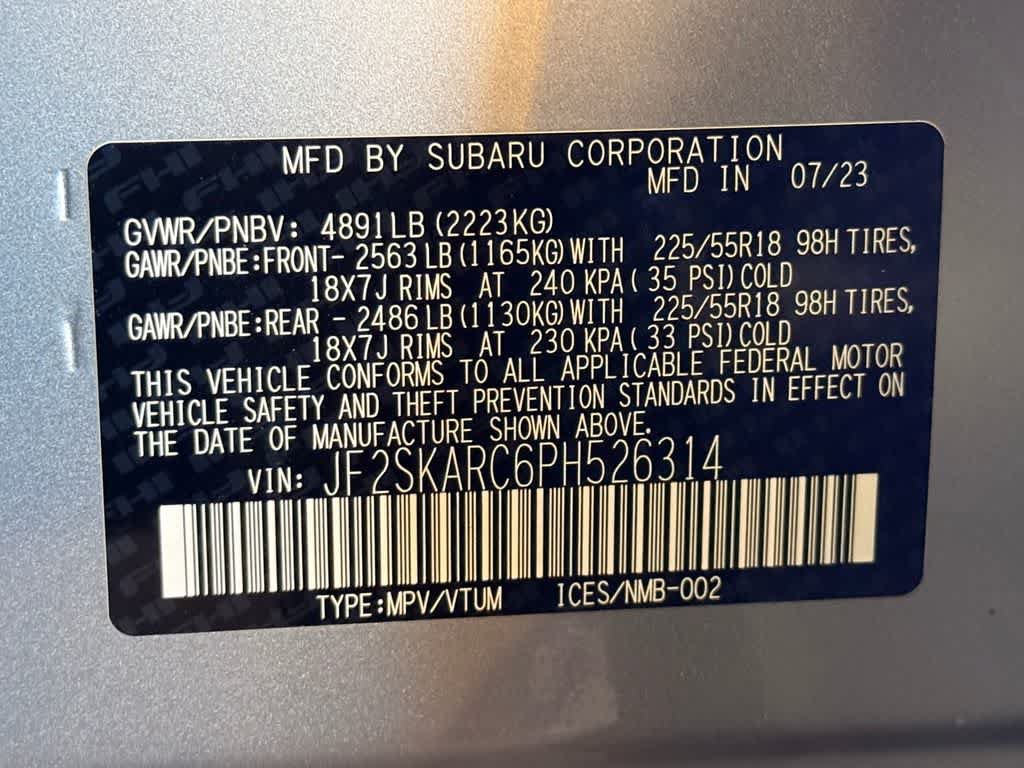 Certified 2023 Subaru Forester Touring w/ Popular Package #2 AWD/4WD image 22